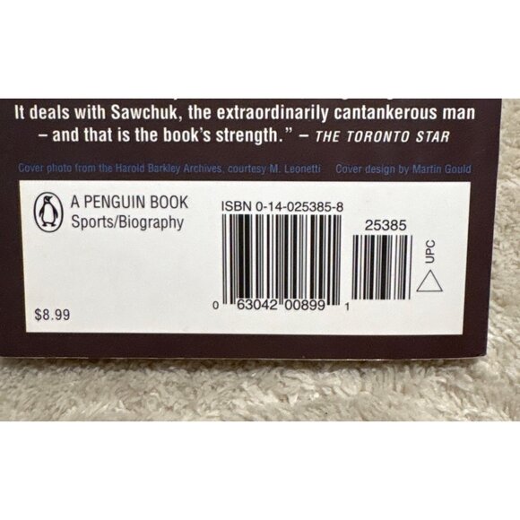 Shutout: The Legend Of Terry Sawchuk By Brian Kendall Paperback Hockey Biography - Picture 3 of 9